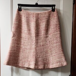 NWOT Anthracite A-Line Pink Tweed Skirt